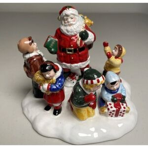 Vintage 1995 Department 56 Original Snow Village Santa Comes To Town ~ NIB